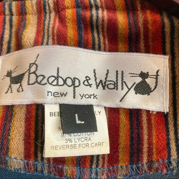 BEEBOP & WALLY Sz L  Velvet Striped Satin Bow Front Unlined Jacket - Picture 8 of 9